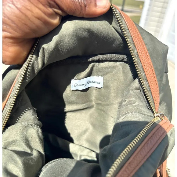 Tommy Bahama Olive Green Backpack - Picture 8 of 12